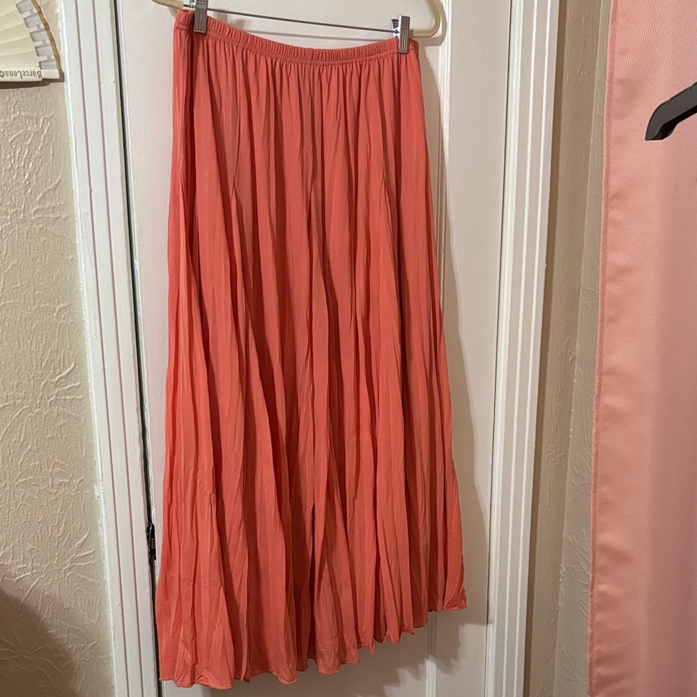 Avenue Vibrant Coral Maxi Skirt